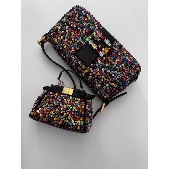 Fendi multicolor beaded mini peekaboo - Picture 6 of 7